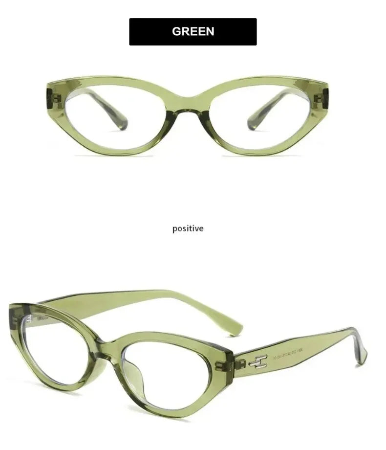 EYORA Vintage Cat Eye Reading Glasses Women Anti Blue Ray Myopia Eyewear Photochromic Progressive Prescription Optical Glasses