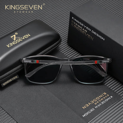 Ochelari de soare dreptunghiulari marca KINGSEVEN pentru bărbați și femei, cu lentile polarizate și protecție anti-UV400, pentru călătorii, activități în aer liber și sport