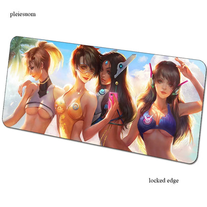 Tappetino mouse gaming Overwatch con stampa HD, 900x400x3mm, tappetino gamer per scrivania computer, mousemat PC economico per notebook