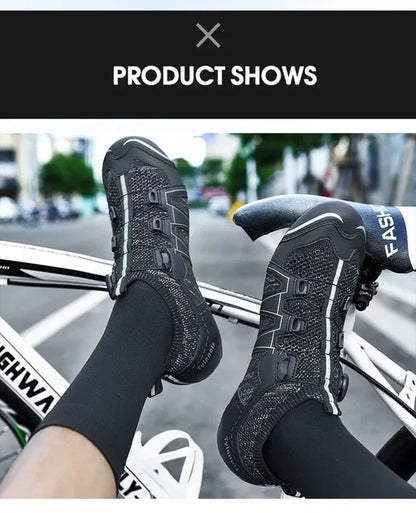 Professional Men's Road Cycling Shoes Breathable Women's MTB Bike Shoes Racing Speed Sneakers Mountain Bicycle Footwear for Shimano