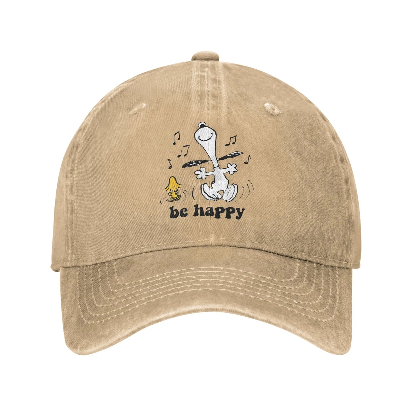 Sleeping Snoopy Baseball Caps Casual Distressed Washed  Snapback Cap Unisex Style Outdoor Summer Adjustable Caps Hat