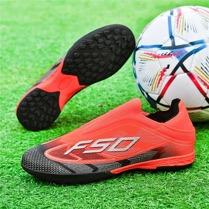 Nouvelles chaussures de football pour hommes, chaussures de sport, chaussures de soccer, haute qualité, ultralégères, haute tige, respirantes, futsal, antidérapantes, pour match en extérieur