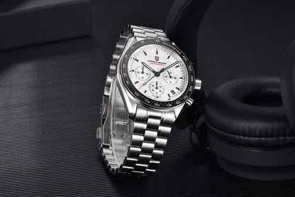 PAGANI DESIGN 2026 New Mens Watches Panda Moon Watch Luxury Quartz Watch For Men Automatic Date Sport Chronograph Wristwatch Men