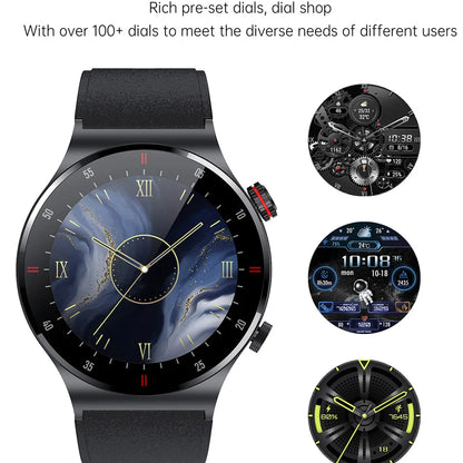 Luxury QW33 Smart Watches Men NFC Wireless Call Fitness Waterproof Sports Wrist Intelligent Smartwatches for Women Android 2026