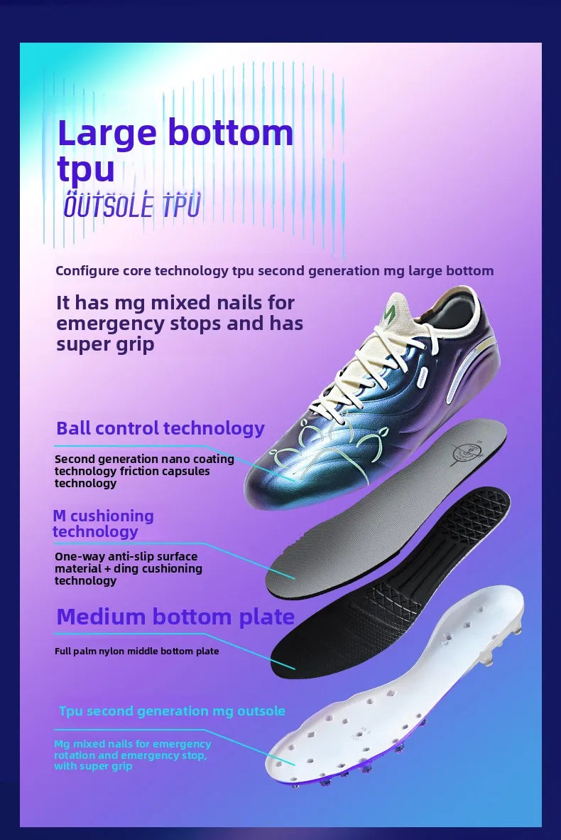 Chuteiras de Futebol Kelme para Adulto MG com Pitões Curtos, Botas de Treino de Futebol para Homem, Calçado Profissional de Competição Específico para Relva