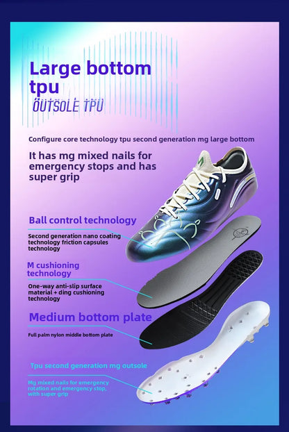 Chuteiras de Futebol Kelme para Adulto MG com Pitões Curtos, Botas de Treino de Futebol para Homem, Calçado Profissional de Competição Específico para Relva