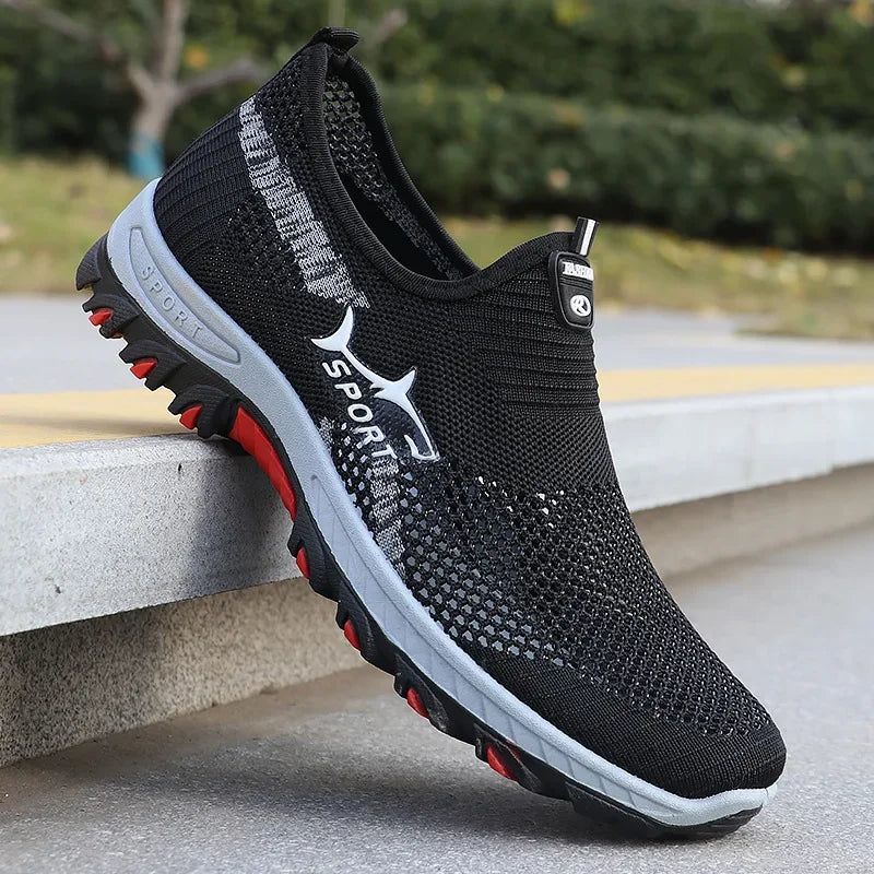 Zomerse herensneakers sportieve mesh herenschoenen ademende sportschoenen canvas lichtgewicht sneakers goedkope schoenen uitverkoop