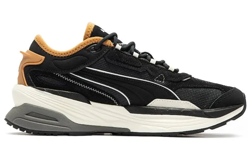 Baskets Puma Extent Nitro Heritage Jet Black Brown, couleur blanc pâle, 385556-01.