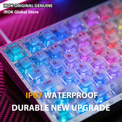 IROK MG75 V2 MG75V2 magnetische Gaming-Tastatur aus Aluminium, mechanisch, Rapid Trigger 0.07ms, 8KHz, 0.001mm, 512K Abtastrate, Gamer-Tastatur