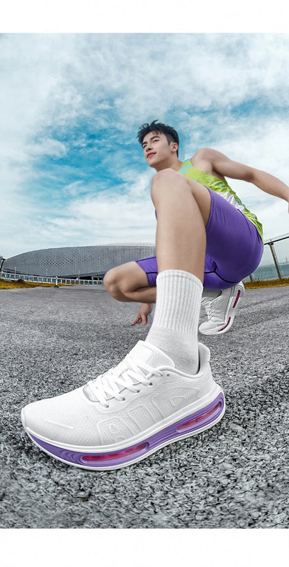New Men's Sports Running Shoes, Casual Marathon, Breathable Lightweight, Women's Comfortable Athletic Non-Slip Walking Sneakers