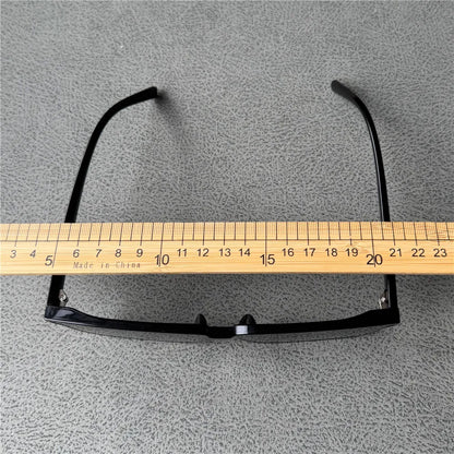 Vazrobe 160 mm Ochelari de soare supradimensionați pentru bărbați, polarizați, negri, unisex, cu ramă mare și groasă, mărime XXL