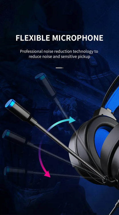 G58 Gaming Headset Wired 7.1 Channel PUBG Headset for Computer Laptop