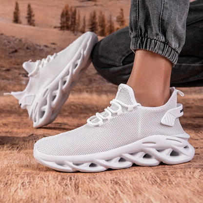Men Casual Sport Shoes Breathable Lightweight Sneakers Outdoor Mesh Black Running Shoes Athletic Jogging Tennis Walking Shoes
