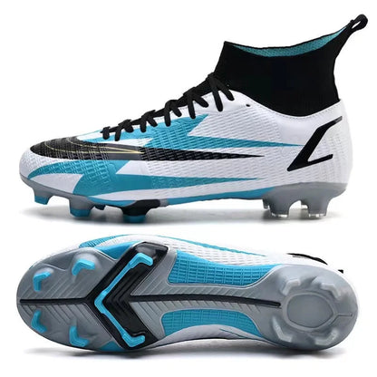 2025 New Long Nail Large Size Football Shoes Teenager Ankle Anti slip Training Latest Sneakers FG/TF Soccer Shoes
