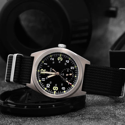 Berlenta VH60 Watch Men 100m Waterproof 316L Steel Wristwatch For Men Top Brand Luxury Male Clock Military Fashion Wrist Wach