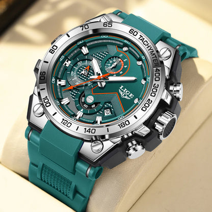 LIGE Luxury Military Watch For Men Waterproof Luminous Silicone Man Watch Quartz High Quality Men's Sports Watches Male Relojs