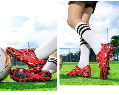 Nouvelles chaussures de football pour enfants et étudiants, ultralégères, pour jeunes garçons, chaussures de football professionnelles, crampons antidérapants, chaussures d'entraînement sur gazon