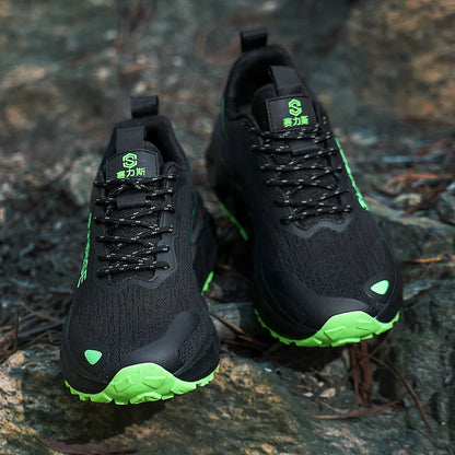 Unisex Running Shoes, Mesh Breathable Anti-Slip Lightweight Casual Sports Sneakers, Grip Comfortable Outdoor Trainer Footwear
