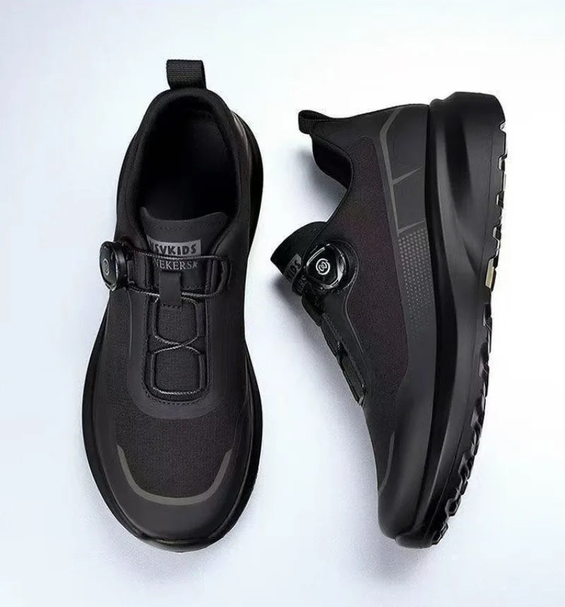 Original New Men Rotating-button Driving Sneakers Platform Casual Walking Shoes Outdoor Wear-resistant Running Sports Shoes Plus