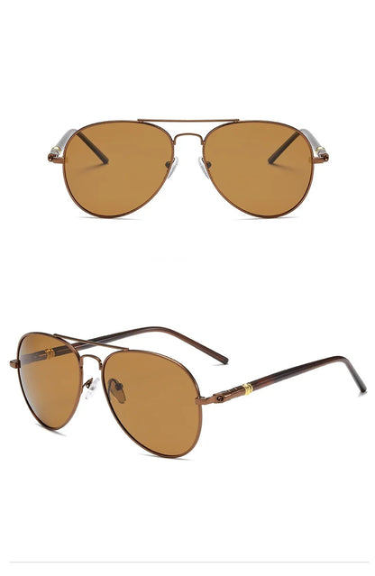 Ochelari de soare polarizați pentru bărbați și femei, ochelari colorati cu lentile reflectorizante, ochelari de soare pentru șofat, negri, unisex, cu lentile de pilot, UV400