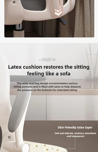 Ergonomic Chair, home Computer Chair, comfortable Sedentary Student Study Chair, dormitory Backrest, E-sports Chairs, Office Chairs