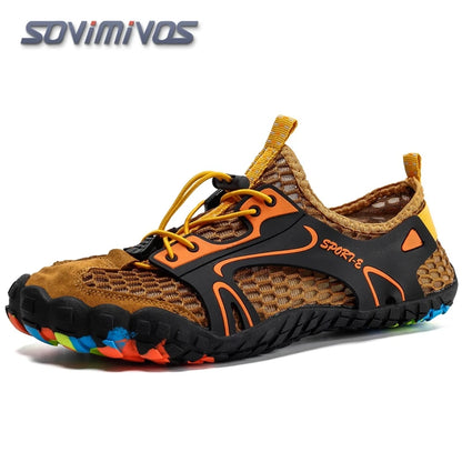 Water Shoes for Men Barefoot Beach Shoes Breathable Sport Shoes Quick Dry River White Sea Aqua Sneakers Soft Beach Sneakers