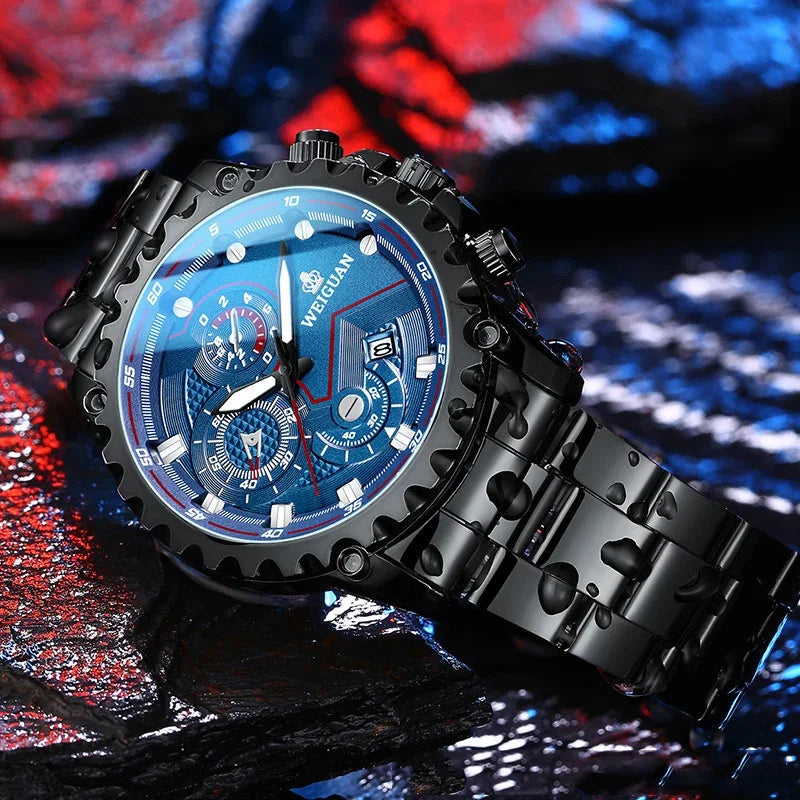 Black Samurai Watch Men's Waterproof Luminous Watch Personalized Fashion Business Luxury Wearable Watch