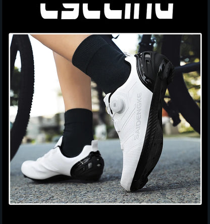 Unisex New Cycling Shoes Professional Lightweight Luxury Original Road Rubber MTB Racing Bicycle Fashion Bike Street Sports