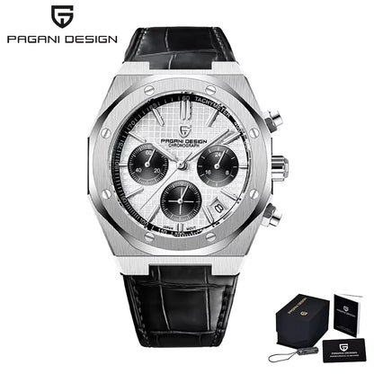 2025 PAGANI DESIGN PD1707 Mens Quartz Wristwatches 40MM Stainless Steel Sapphire Glass Waterproof Luxury Clock Gift Reloj Hombre