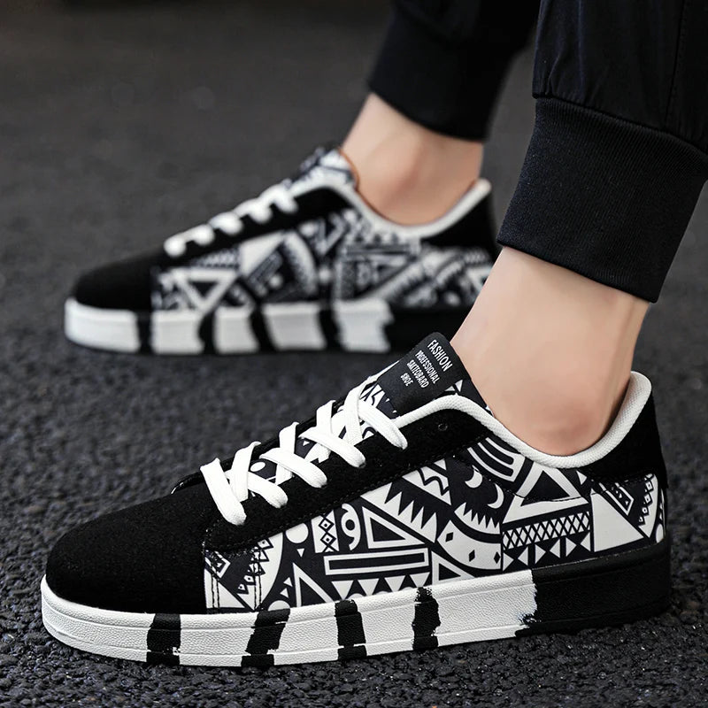 YRZL skateschoenen voor heren, canvas sneakers, casual ademende wandelschoenen, lichtgewicht platte herenschoenen, streetwear trend sportschoenen