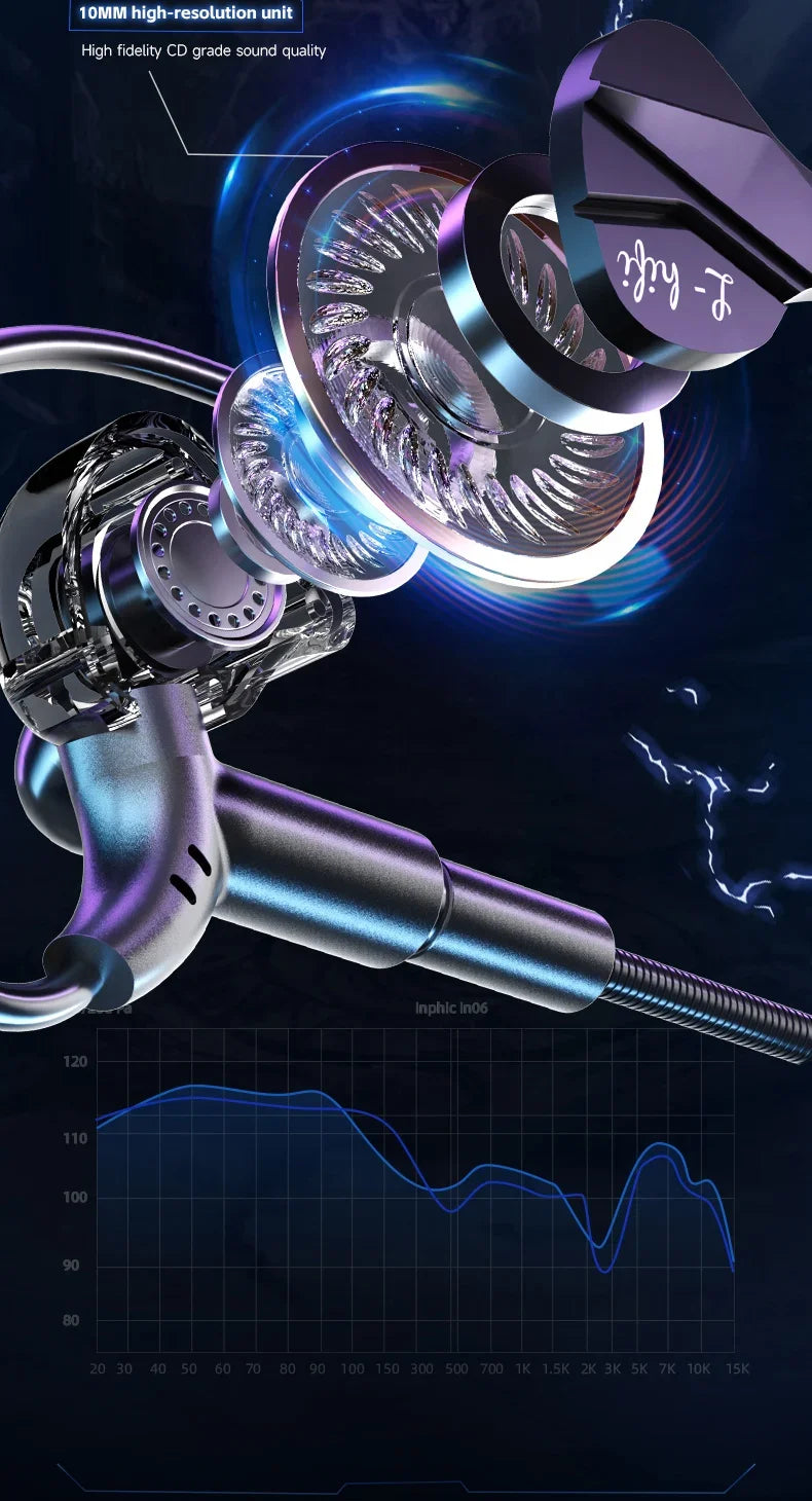 Auriculares para videojuegos con doble micrófono, auriculares estéreo Hi-Fi para videojuegos con conexión tipo C y cable de 3,5 mm, auriculares intraauriculares con reducción de ruido y micrófono para Samsung