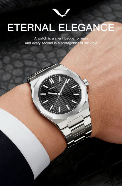 Novo relógio de pulso masculino Specht & Söhne 2026, raro e elegante, ultrafino, 38MM, em aço, cristal de safira, quartzo VH31