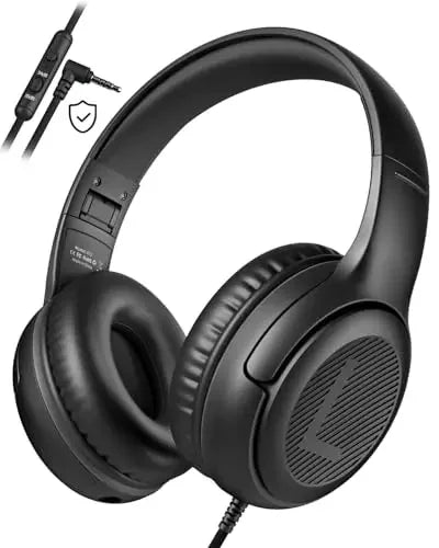 1/2/3 pièces AWATRUE AT2 Casque filaire pour enfants avec micro, casque supra-auriculaire pliable pour PC, ordinateur portable