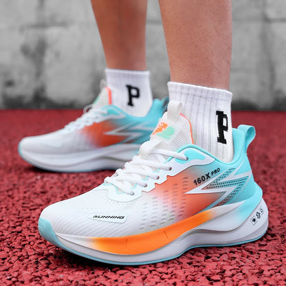 Specialty Marathon Running Shoes for Men Sports Breathable Lightweight Carbon Plate Women's Comfortable Athletic Non-Slip Sneakers