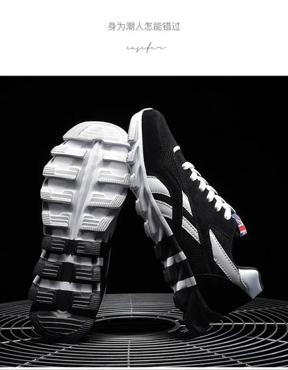 Brand Trend Size 46 47 48 Men's Wear-resistant Cushioning Thick-soled Fitness Sneakers Outdoor Breathable Running Shoes for Men