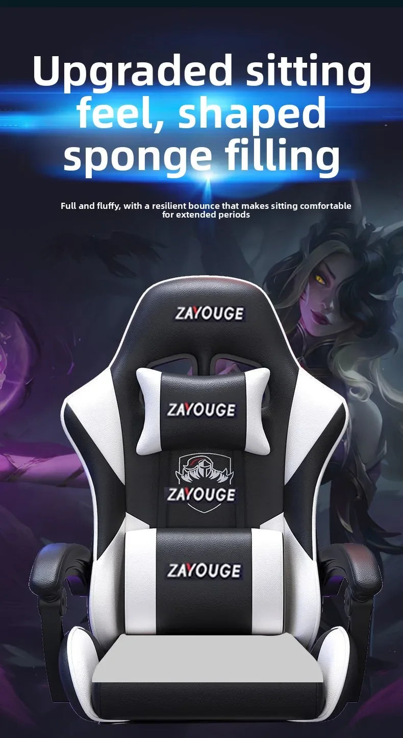 Ergonomická herná stolička do domácej kancelárie na dlhé hodiny, pre streamerov, nastaviteľná, polohovateľná, ľahká a odolná