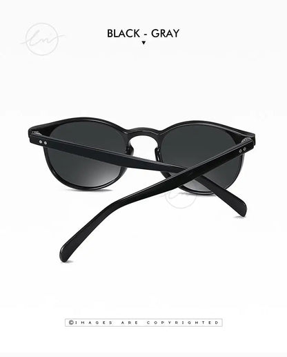 Ochelari de soare LM Retro rotunzi pentru femei și bărbați, ultralegeri, din TR90, polarizați, unisex, pentru șofat, ochelari de soare vintage, UV400, Gafas De Sol