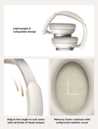 UGREEN Studio Pro Wireless Bluetooth ANC Headphones 48dB Noise Cancelling Over Ear Hi-Res LDAC 120H Playtime Headset