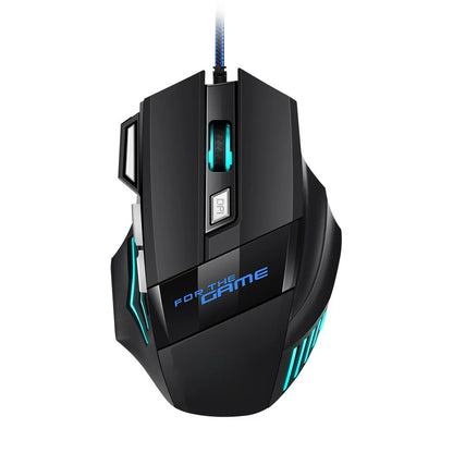 1 бр. нова Hyperspeed USB гейминг мишка с RGB подсветка, ергономична гейминг мишка 7D за Esports, жична мишка за лаптоп и PC геймър