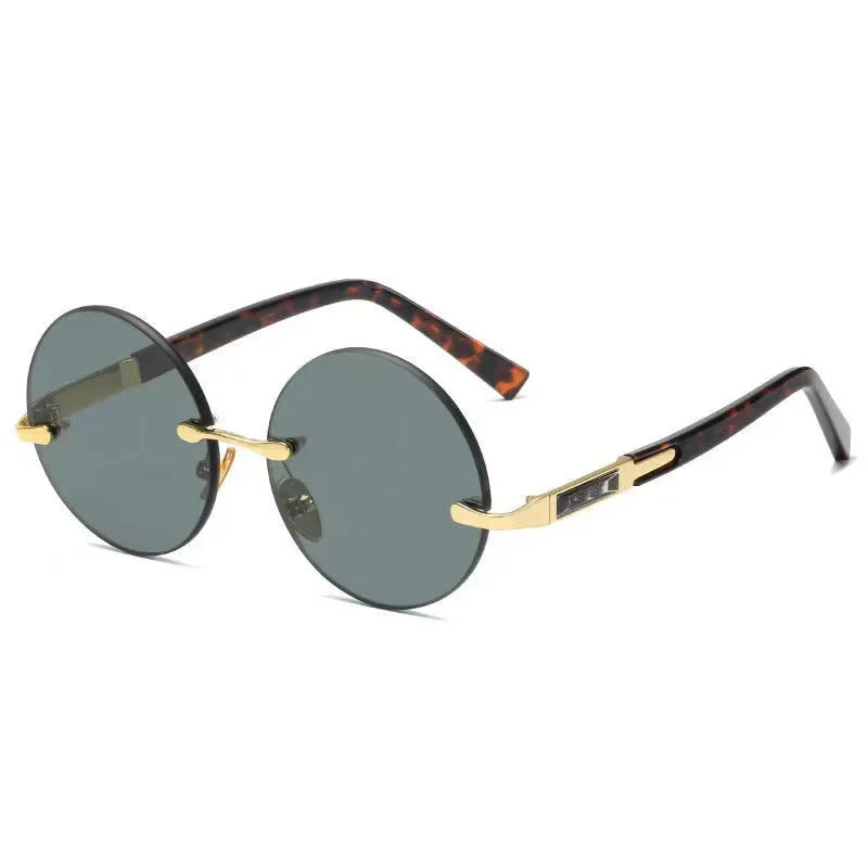 Ochelari de soare din rășină pentru bărbați, fără ramă, cu protecție UV400, ochelari de protecție stilată, ochelari de soare decorativi de vară