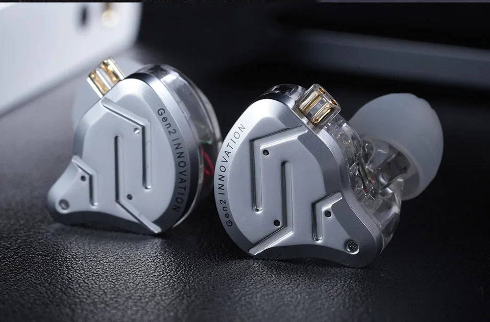 Cuffie cablate in-ear KZ ZSN Pro 2 Hybrid – Auricolari 1BA+1DD HiFi con bassi, cancellazione del rumore e microfono