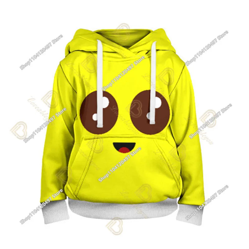 Sweatshirt med Fortnite-tryck för barn 2-14Y, huvtröja för pojkar och flickor, Harajuku-modejacka, barnkläder för spel och cosplaykostym