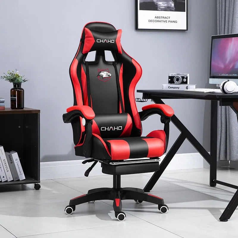 UVR Professional Gaming Computer Chair Home Office Chair Ergonomic Design Armchair with Footrest Competitive Chair Furniture