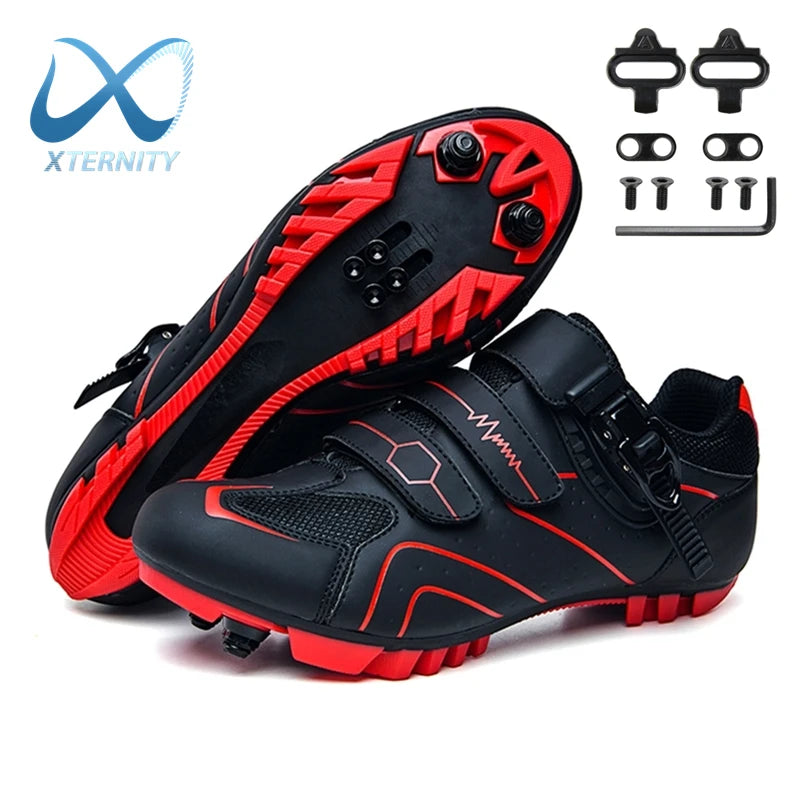 Professional Self-Locking Cycling Shoes Outdoor MTB Pedal Bicycle Shoes Non-Slip Sneakers Racing Road Speed Bike SPD Cleat Shoes