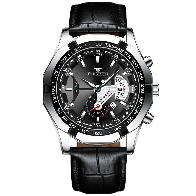 BINBOND Orginal Quartz Wristwatches For Men Luxury Luminous Waterproof Auto Date Men's Watch Stainless Steel Reloj Free Ship