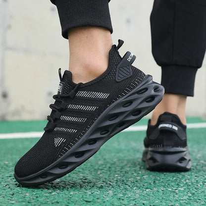 Unisex sneakers voor heren en dames, comfortabele ademende sportschoenen voor koppels, hardloop-, tennis- en wandelsneakers, maat 37-47, geel
