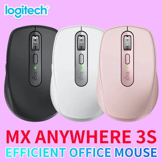 Official Flagship Logitech MX Anywhere 3S Wireless Mouse, Light Sound Bluetooth Laptop, Desktop Computer M750 Series