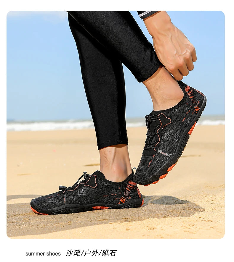 Sapatos Barefoot para Homem e Mulher, Calçado de Praia Outdoor de Secagem Rápida e Antiderrapante, Sapatos para Desportos Aquáticos e Fitness Indoor, Calçado Desportivo