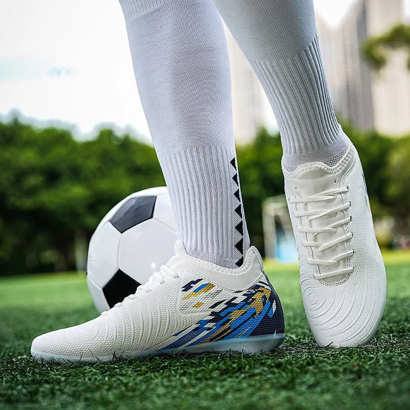 Casual Comfortable Men Sports Shoes Soccer Shoes Men Anti-slip Outdoor Grass Training Breathable Lace-up Football Boots