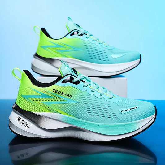 Running Shoes Speciality Marathon Men Sports Breathable Lightweight Carbon Board Women's Comfortable Athletic Nonskid Sneakers